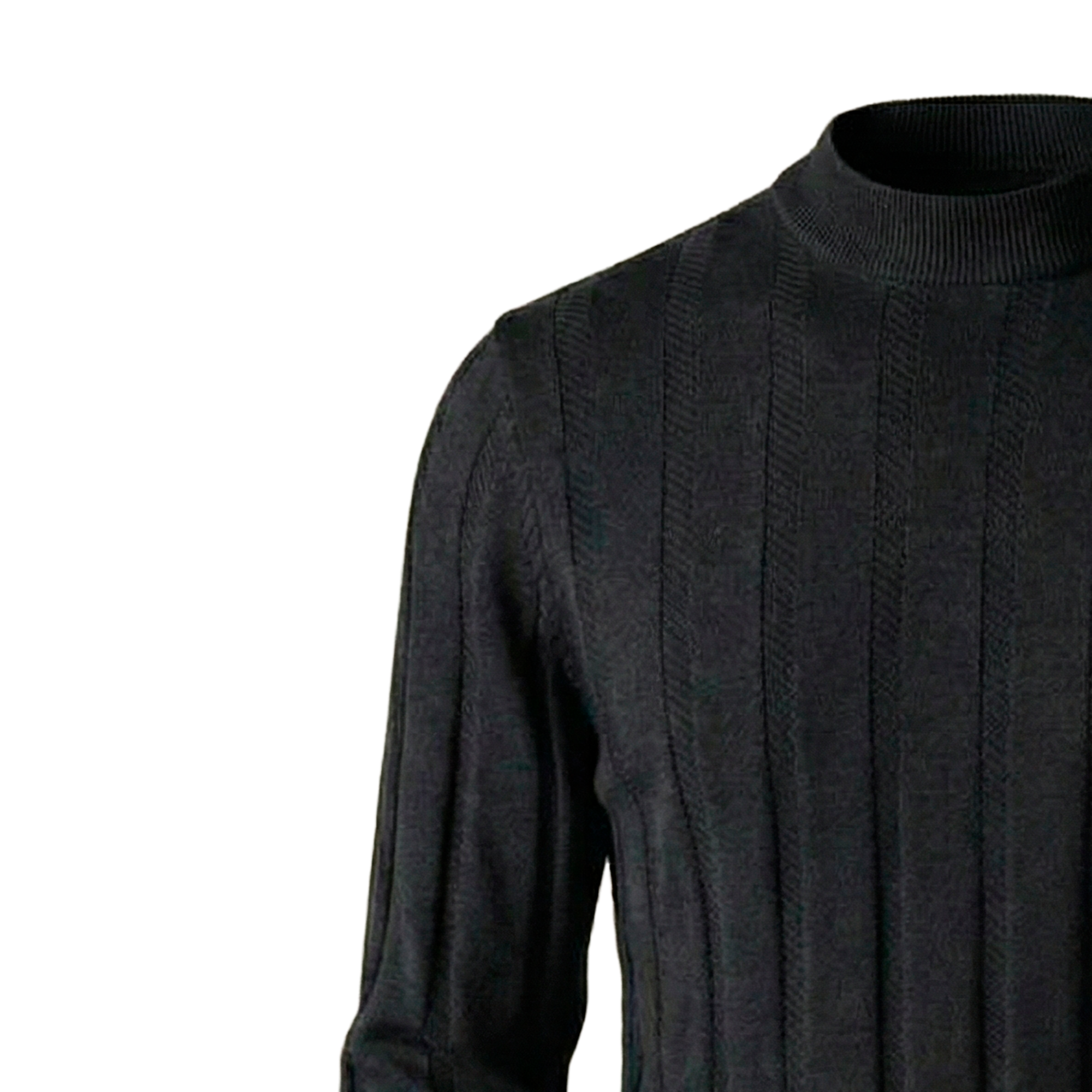 Kingsbridge Ribbed Mock Neck